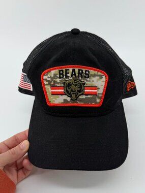 Chicago Bears New Era 9FIFTY Adjustable Hat - Black